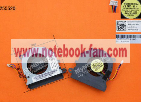 Fan For DELL Latitude 5520 E5520 E5520M MF60120V1-C140-S99 03WR3 - Click Image to Close